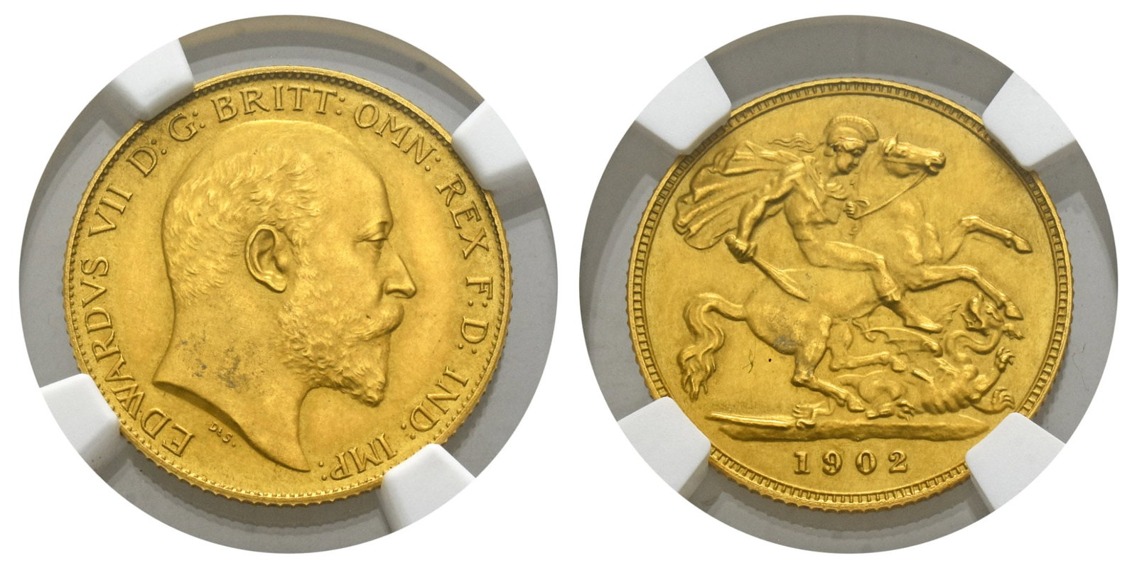 Great Britain. Saxe-Coburg-Gotha, Edward VII AV Half Sovereign. (1 of 1)