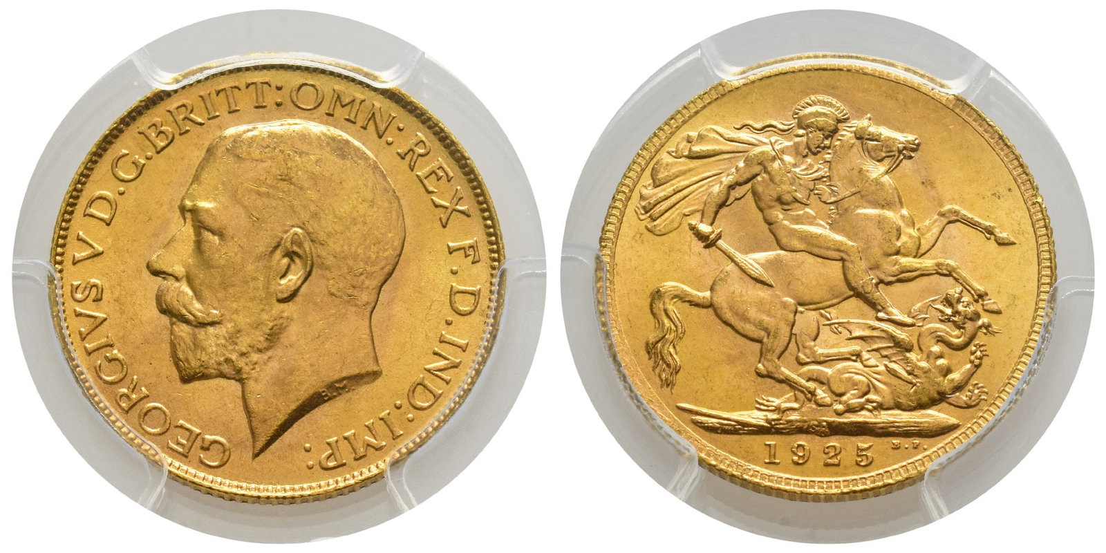 Great Britain. Windsor, George V AV Half Sovereign. (1 of 1)