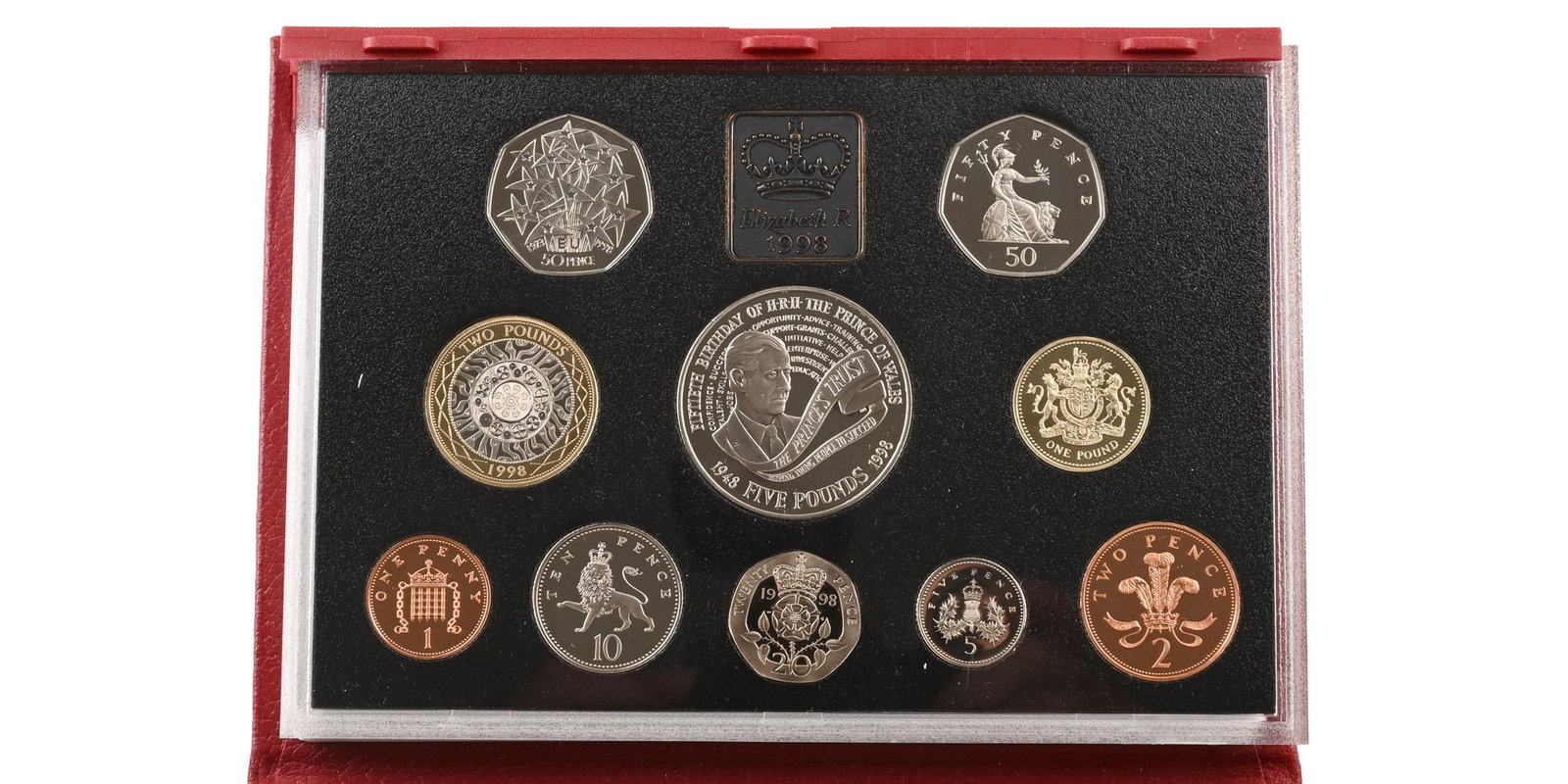 Great Britain. Windsor, Elizabeth II Set of Deluxe Proof Ten [10] Coins. (1 of 1)