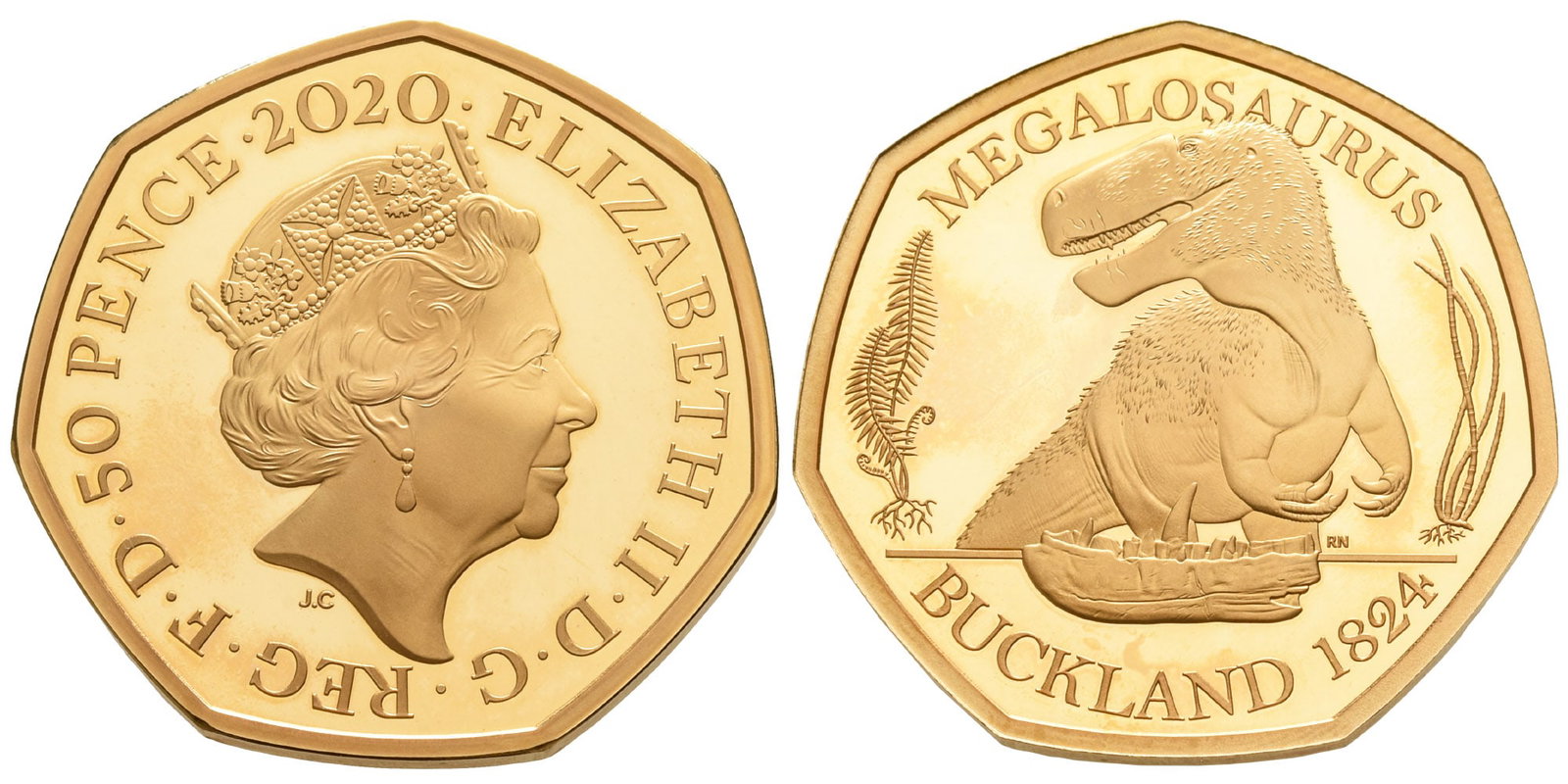 Great Britain. Windsor, Elizabeth II Proof AV Fifty Pence. (1 of 1)