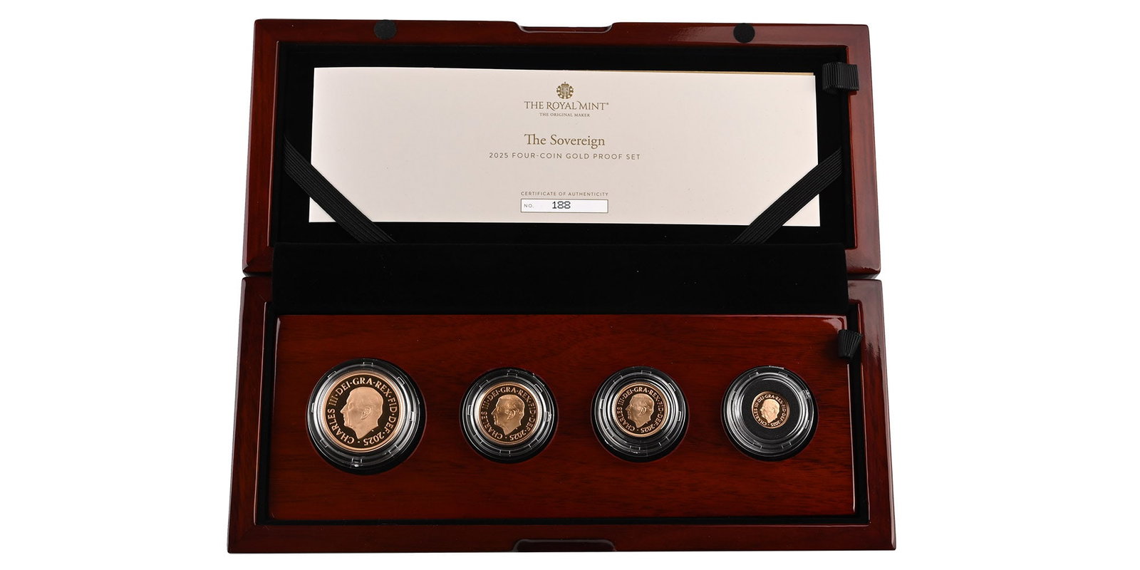 Great Britain. Windsor, Charles III Proof AV Sovereign Set of Four Coins. (1 of 1)