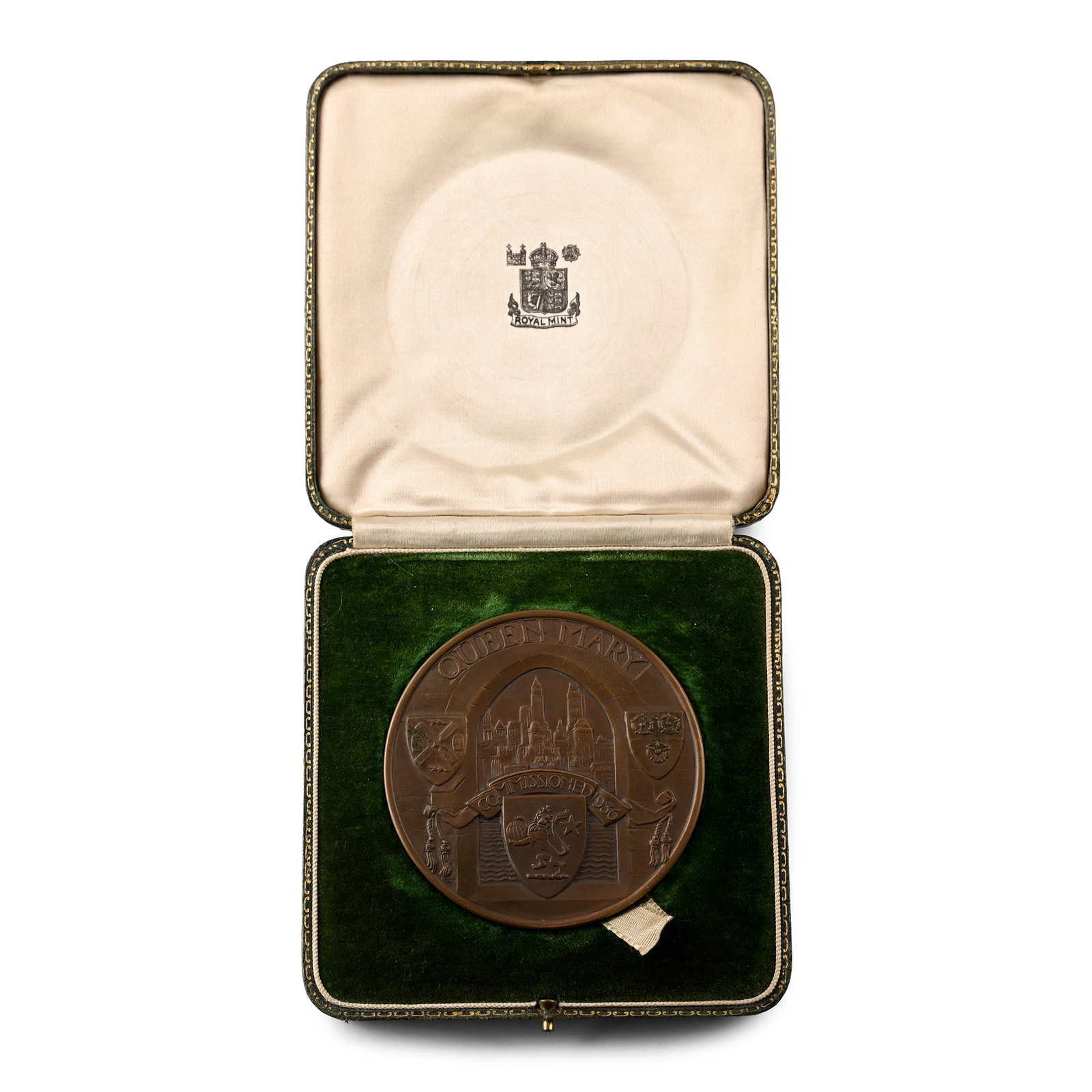 Great Britain, temp. Saxe-Coburg and Gotha. RMS Queen Mary Maiden Voyage AE Medal. (1 of 1)