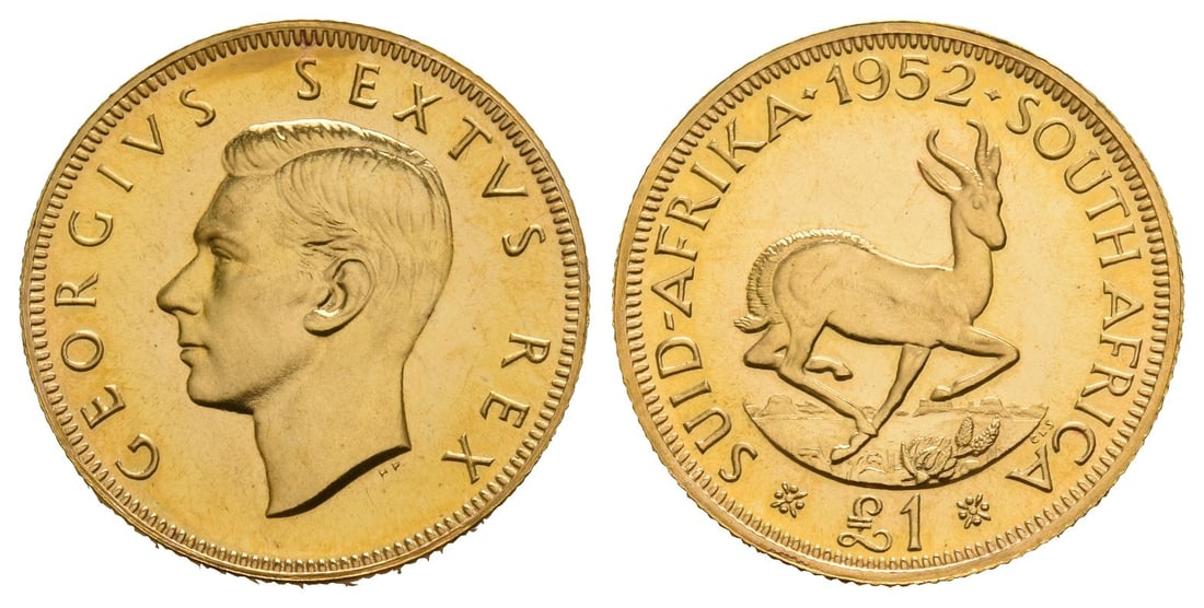 South Africa. George VI AV Proof Sovereign. (1 of 1)