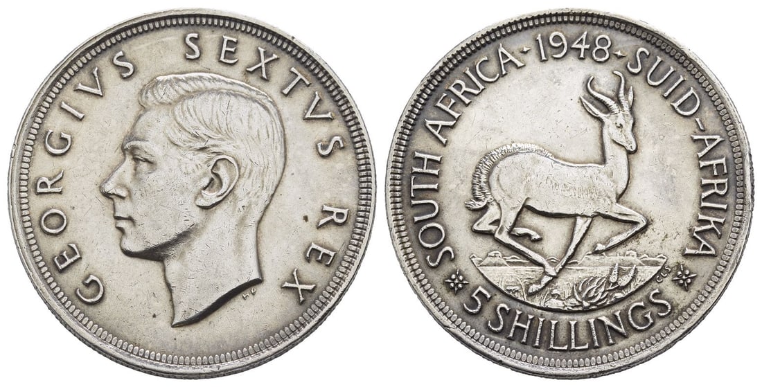 South Africa. George VI AR 5 Shillings. (1 of 1)