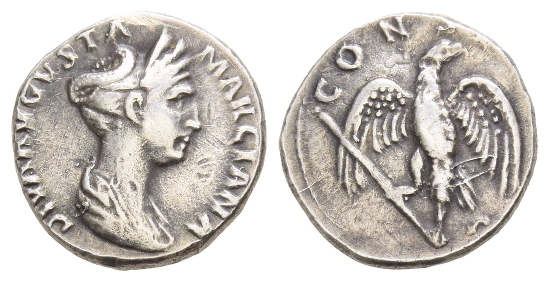 Reproduction of an AR Denarius of Diva Marciana. (1 of 1)