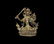 Chinese Tibetan Gilt White Metal Seated Bodhisattva