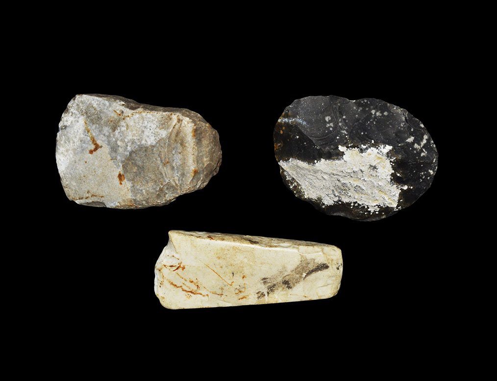 Stone Age Axehead and Scraper Group (1 of 1)