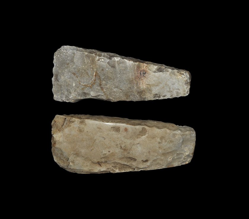 Stone Age Thick Butted Axehead Pair (1 of 1)
