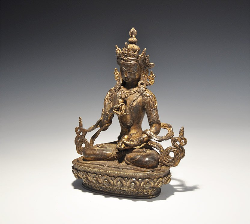 Chinese Gilt Buddha Figure (1 of 1)