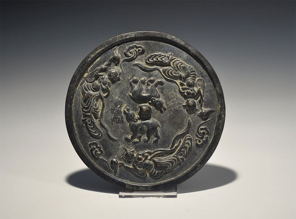 Chinese Figural Mirror (1 of 1)