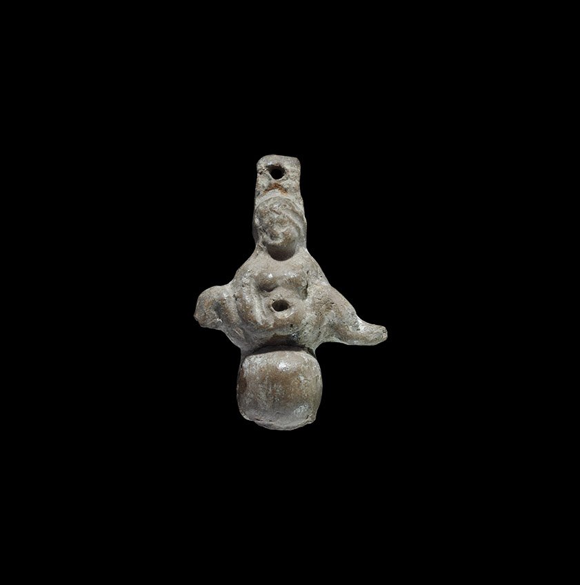 Egyptian Glazed Composition Exhibitionist Pendant of (1 of 1)