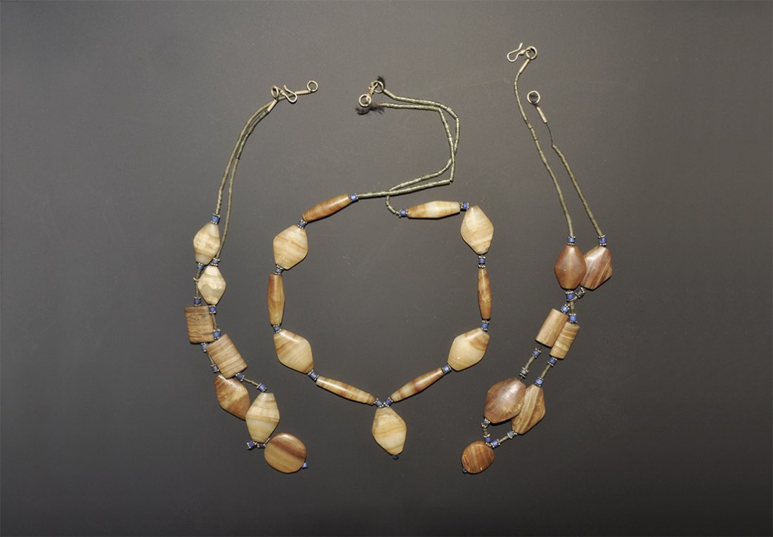 Western Asiatic Agate Bead Necklace Group (1 of 1)