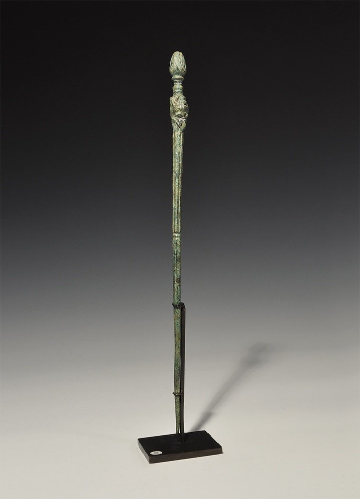 Roman Long Pin with a Gryphon and Lotus (1 of 1)