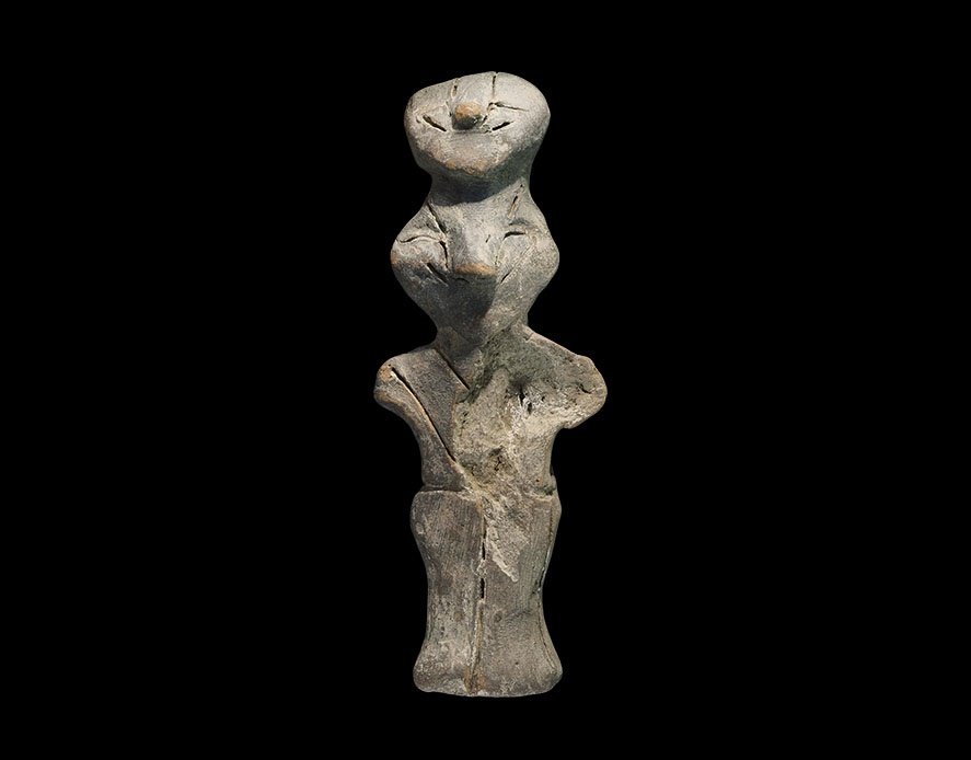 Stone Age Vin?a Double Headed Figurine (1 of 1)
