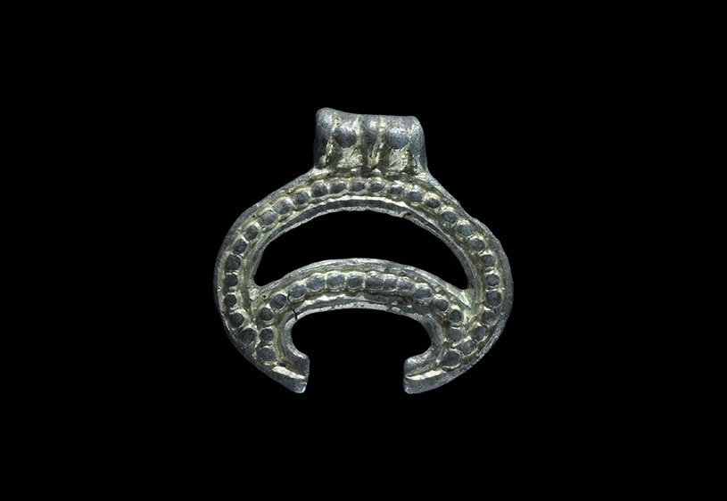 Viking Gilt Lunate Pendant (1 of 1)