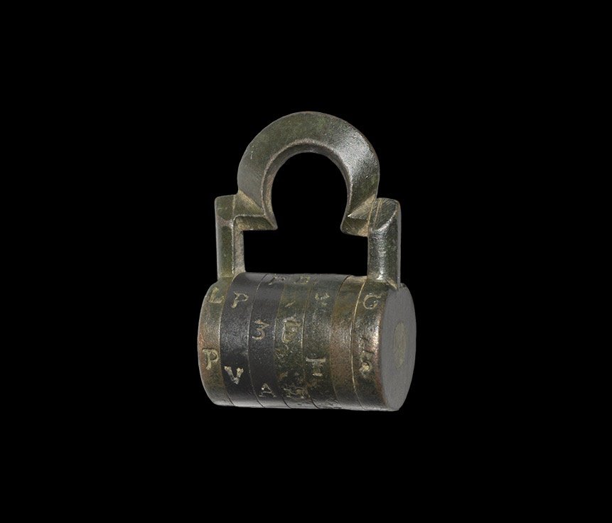 Medieval Letter Combination Padlock (1 of 1)