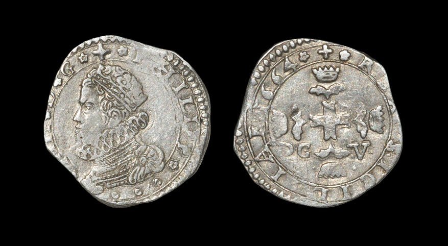 World Coins - Italy - Sicily - Philip IV - 1664 - 3 (1 of 1)