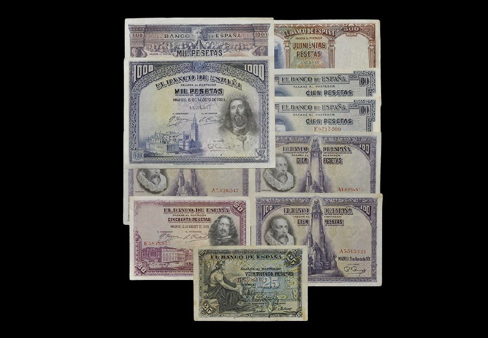 World Banknotes - Spain - Mixed Issues Group [10] (1 of 1)