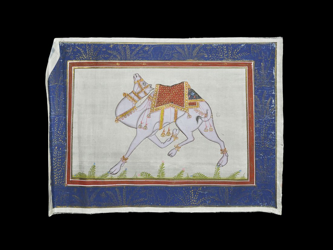 Indian Camel Painting on Silk (1 of 1)