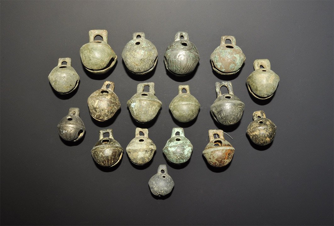 Post Medieval Bronze Crotal Bell Group (1 of 1)