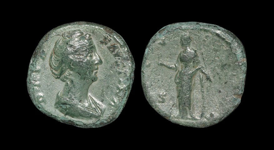 Ancient Roman Imperial Coins - Faustina I - Vesta (1 of 1)