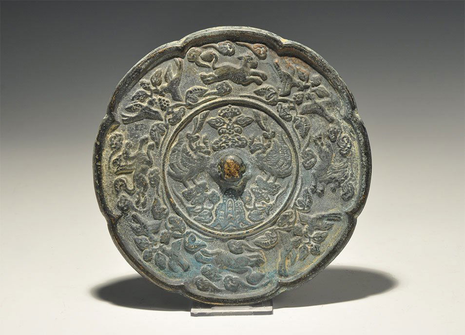 Chinese Rosette Mirror (1 of 1)