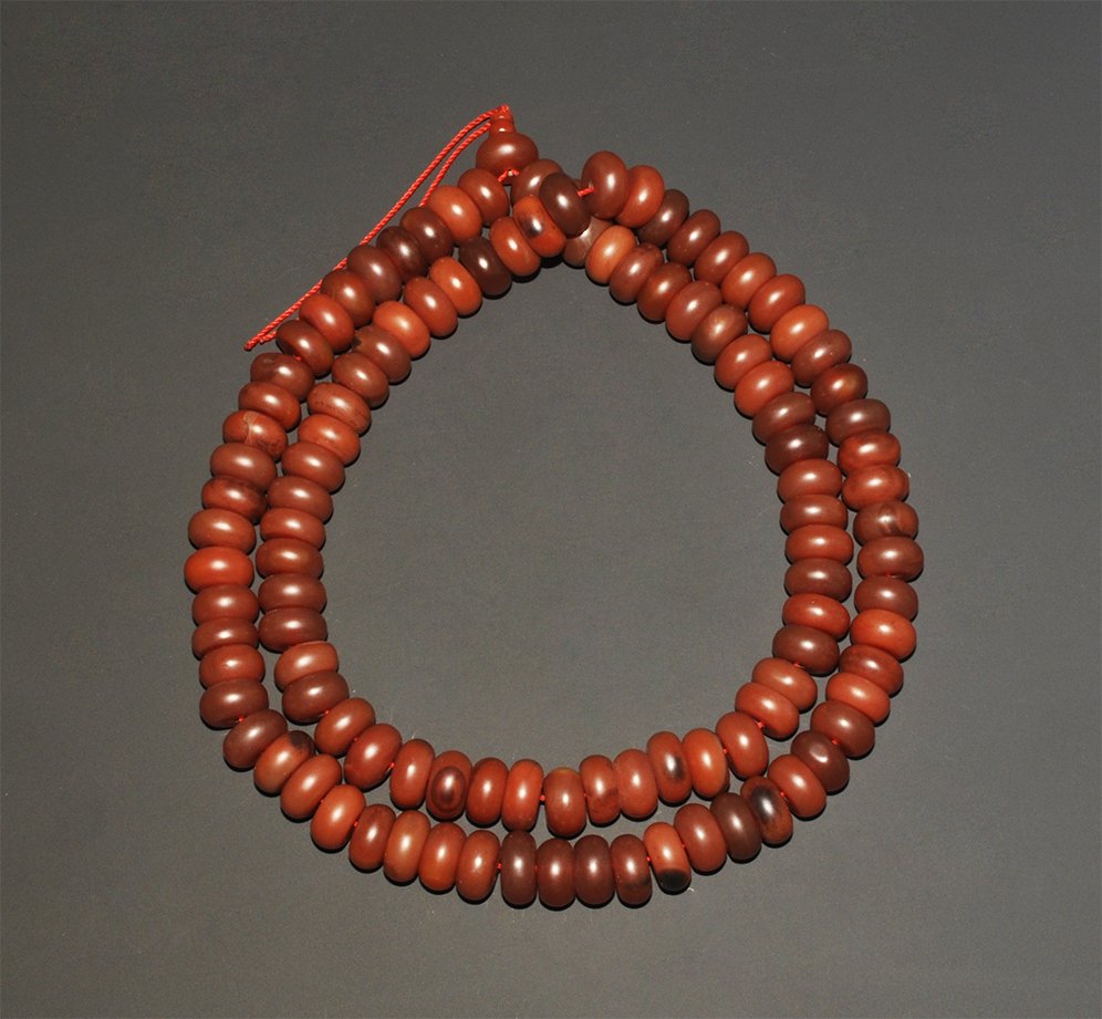 Chinese Tibetan Style Carnelian Mala Prayer Bead (1 of 1)