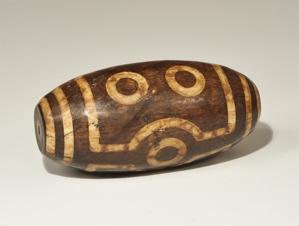 Chinese Tibetan Style Massive Seven-Eyed 'Tzi' Bead (1 of 1)