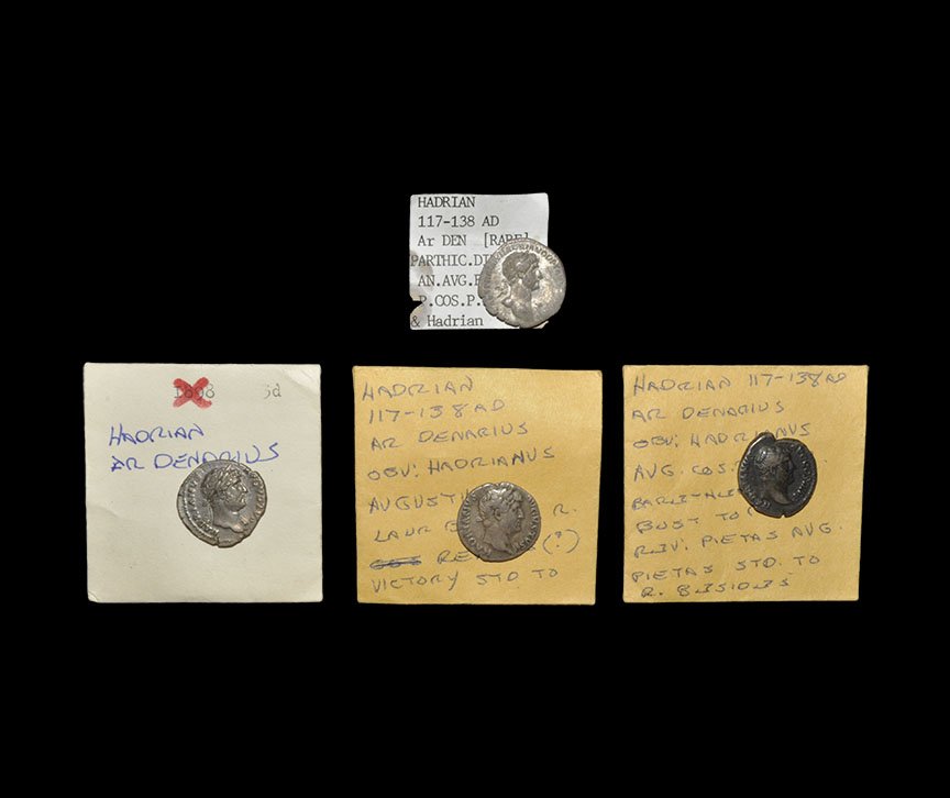 Ancient Roman Imperial Coins - Hadrian - Denarii Group (1 of 1)