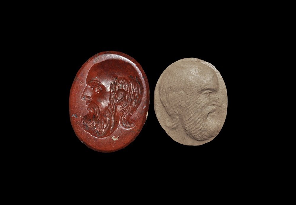Roman Portrait of a Philosopher Intaglio (1 of 1)