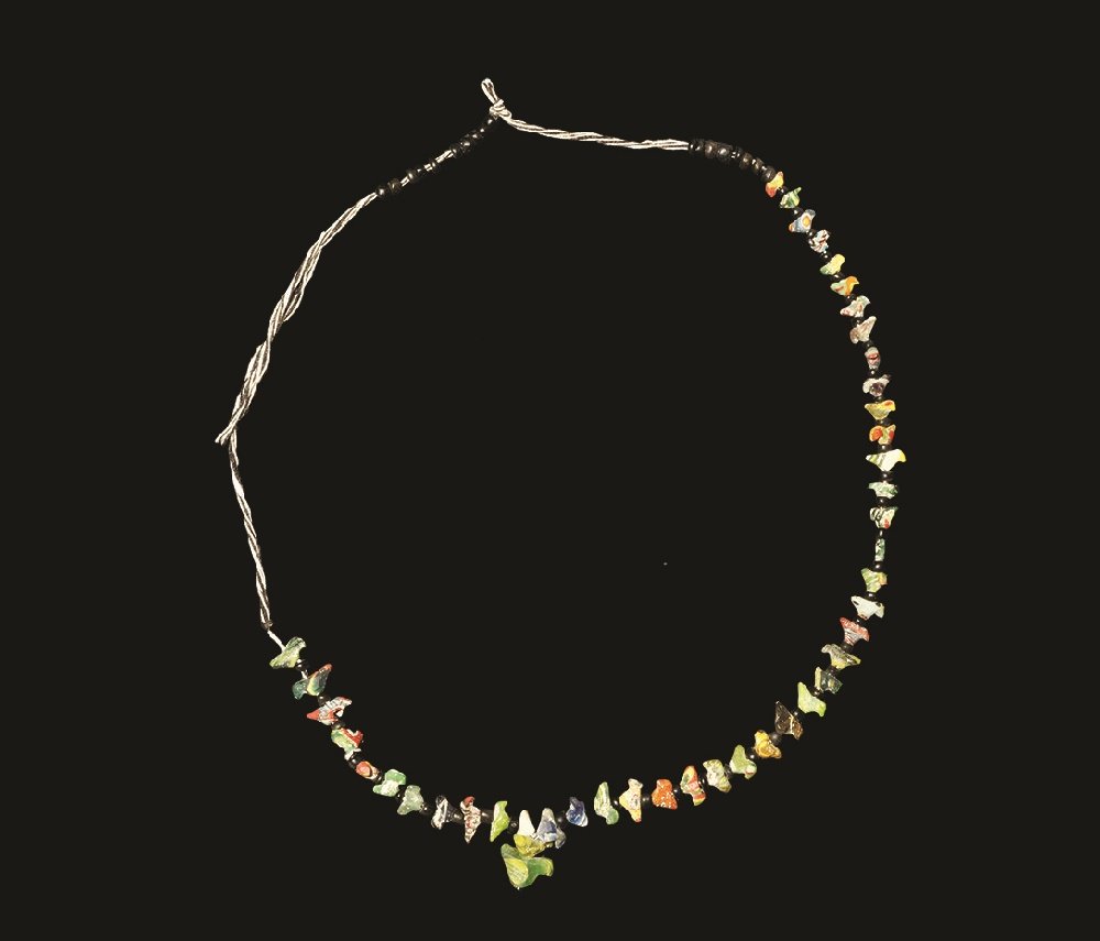 Roman Mosaic Bird Bead String (1 of 1)