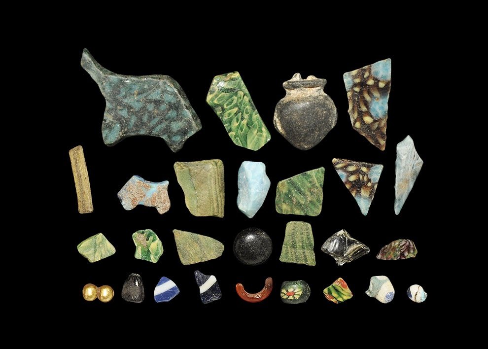 Roman and Egyptian Mosaic Glass Fragments (1 of 1)