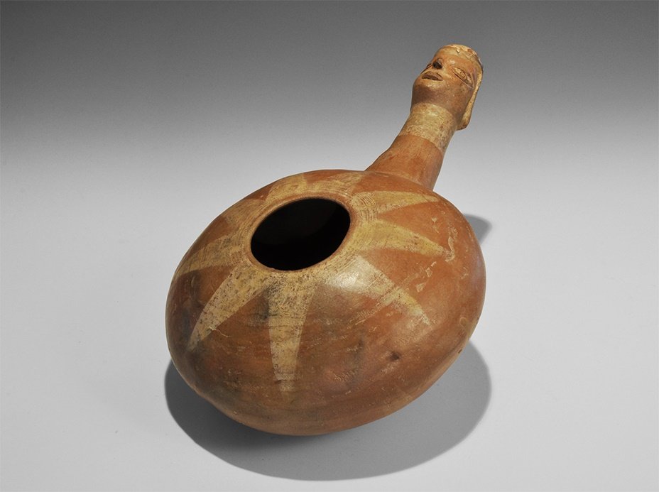 South America Pre Columbian Style Vessel with Figural (1 of 1)