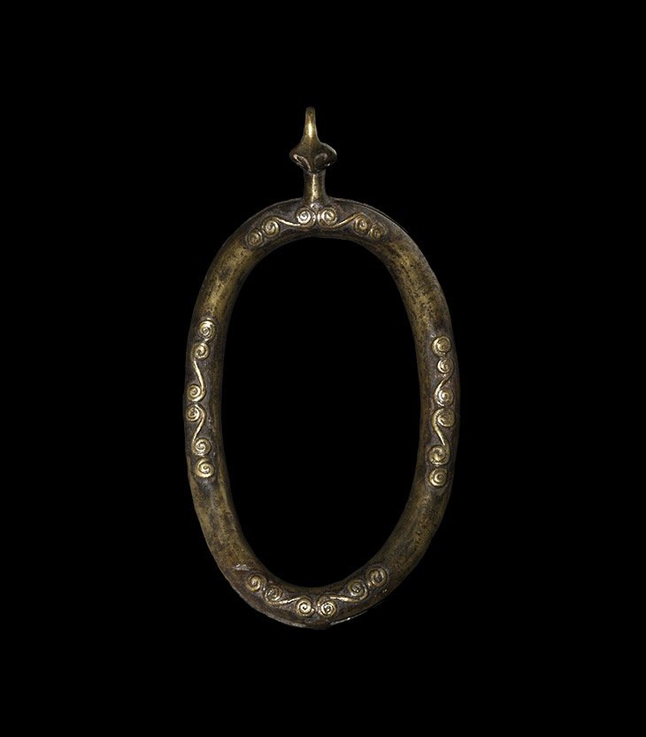 Post Medieval Oval Ring with Rattles (1 of 1)