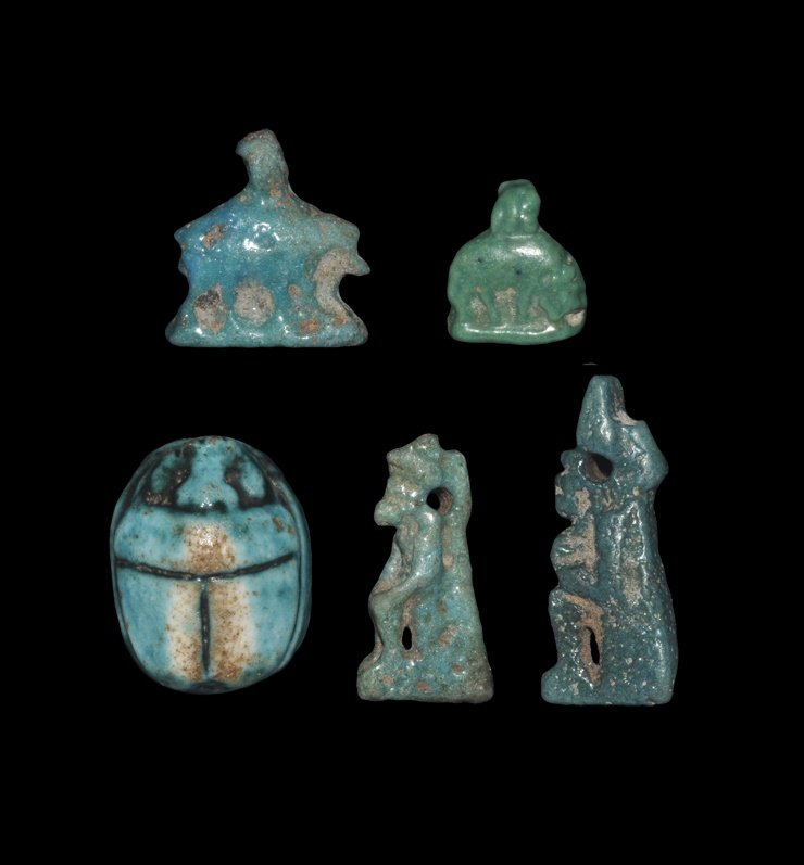Egyptian Amulet and Scarab Group (1 of 1)