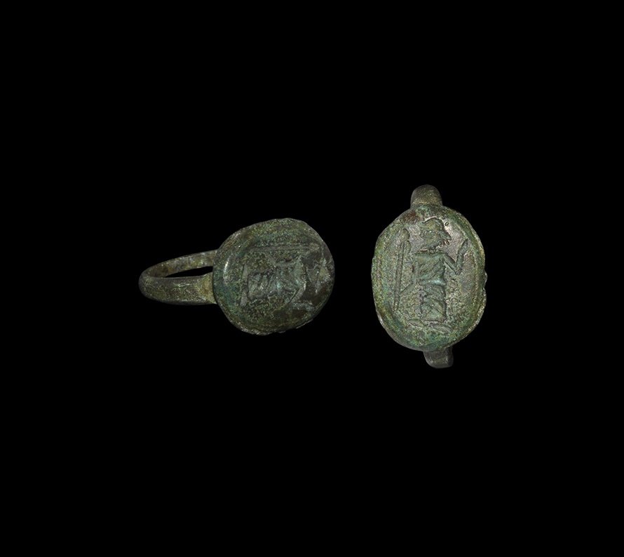 Byzantine Ring with Saint (1 of 1)