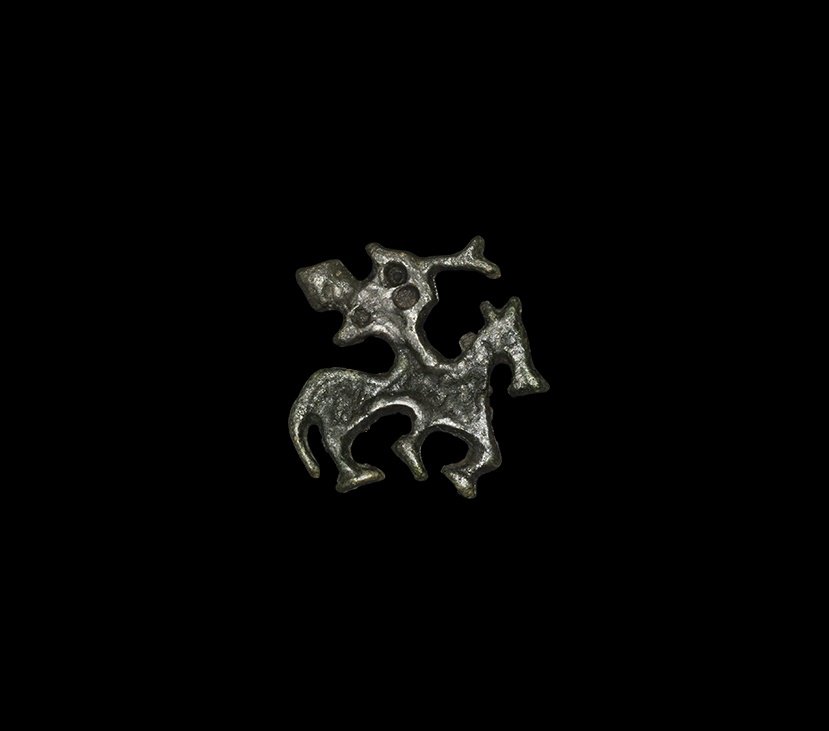 Viking Riding Archer Pendant (1 of 1)