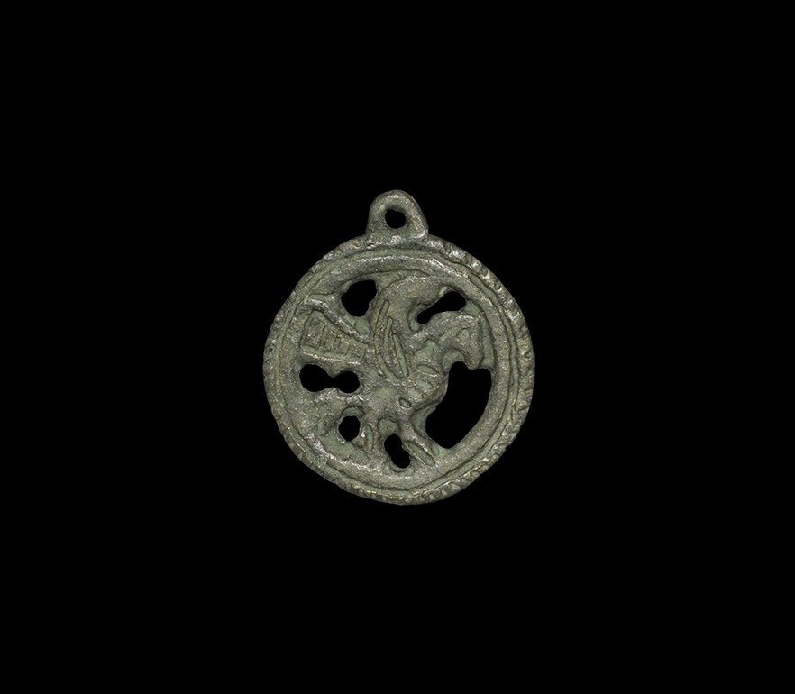 Viking Openwork Raven Pendant (1 of 1)