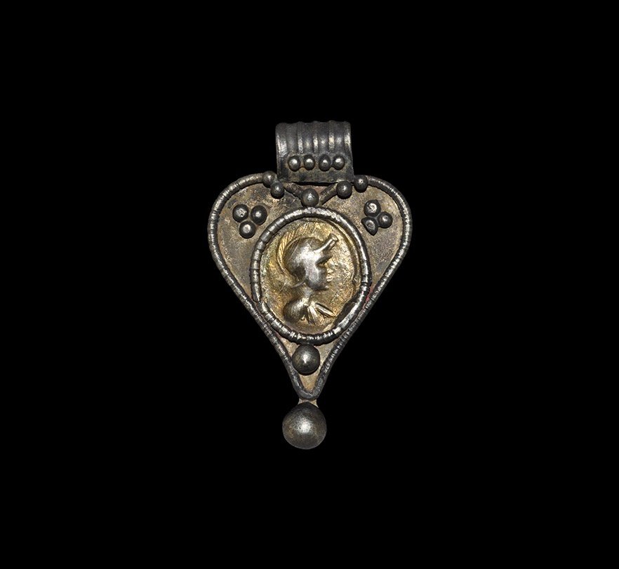 Post Medieval Pendant with Bust (1 of 1)
