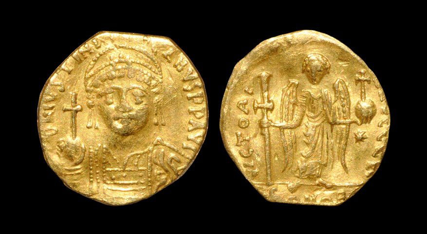 Ancient Byzantine Coins - Justinian I - Gold (1 of 1)