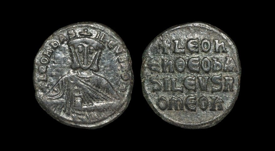 Ancient Byzantine Coins - Leo VI - Inscription Follis (1 of 1)