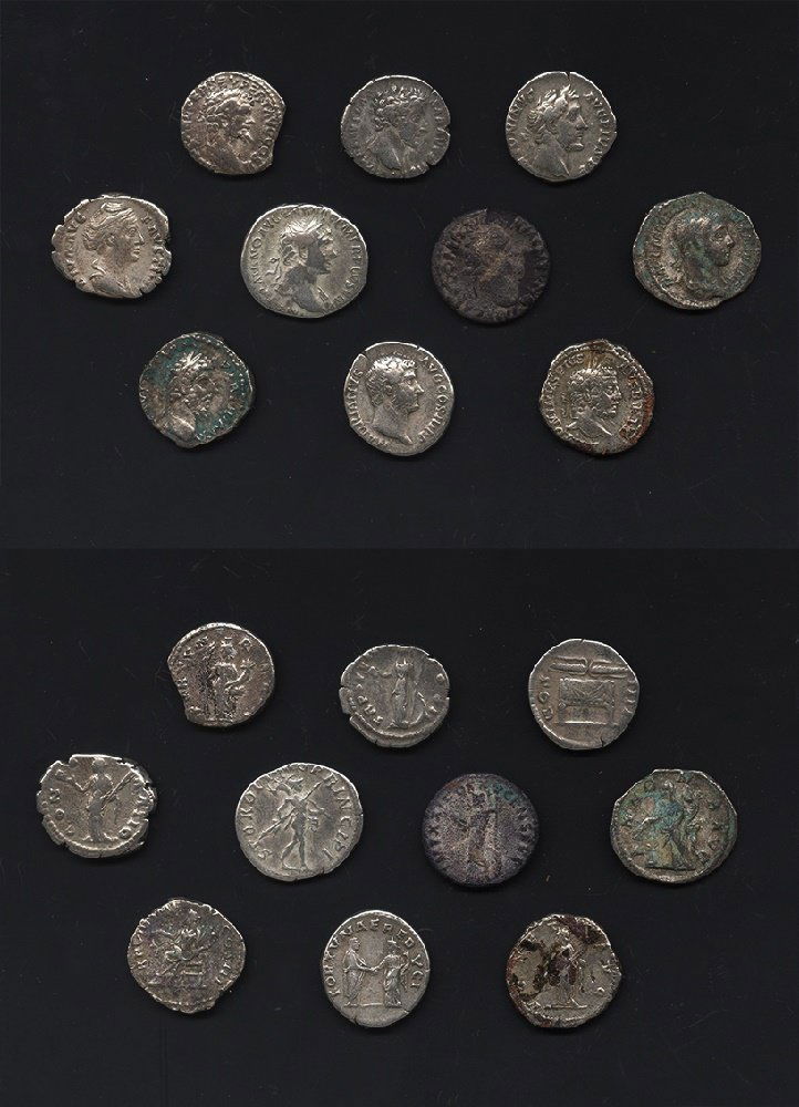 Ancient Roman Imperial Coins - Mixed Denarii Group [10] (1 of 1)