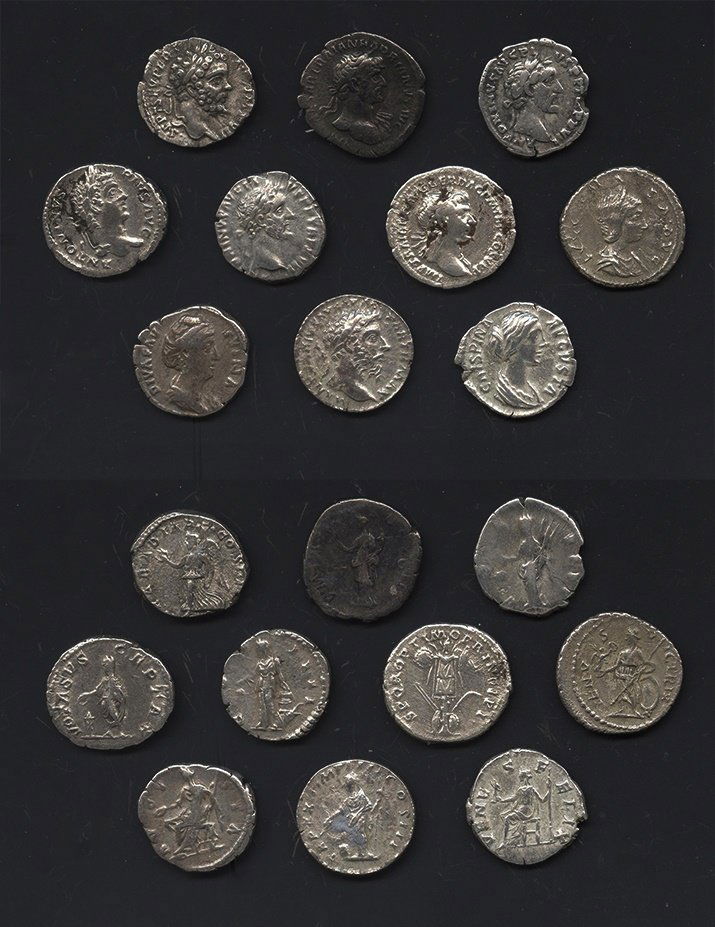 Ancient Roman Imperial Coins - Mixed Denarii Group [10] (1 of 1)
