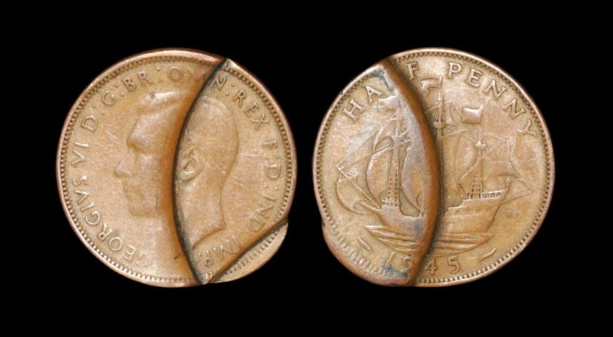 English Milled Coins - George VI - 1945- Mistruck (1 of 1)