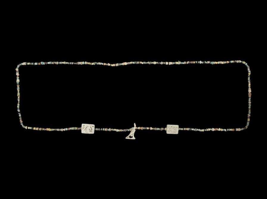 Egyptian Necklace with Amulets (1 of 1)