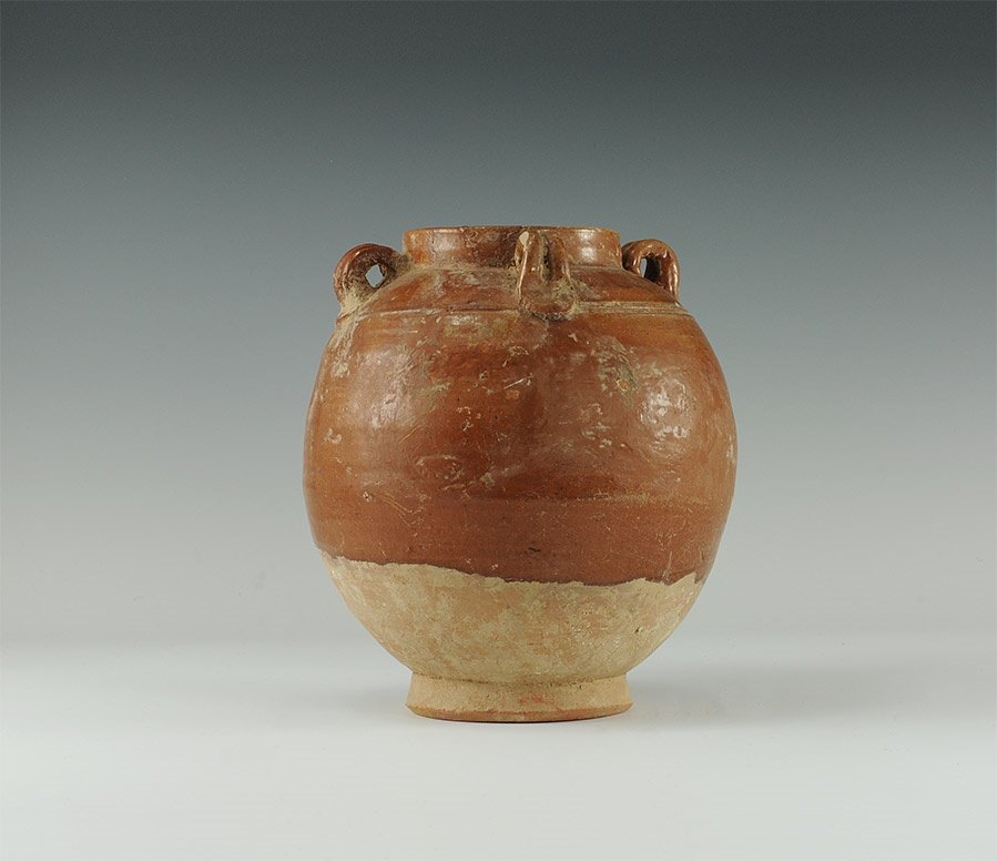 Thai Brown Glazed Storage Jar with Handles (1 of 1)