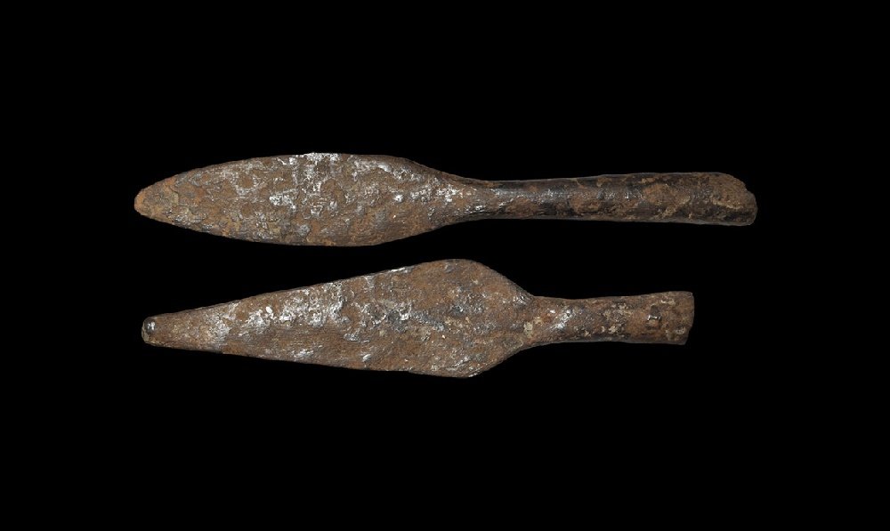 Viking Socketted Spearhead Pair (1 of 1)