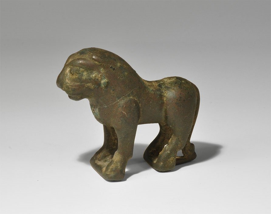 Islamic Seljuk Bronze Lion Figurine (1 of 1)
