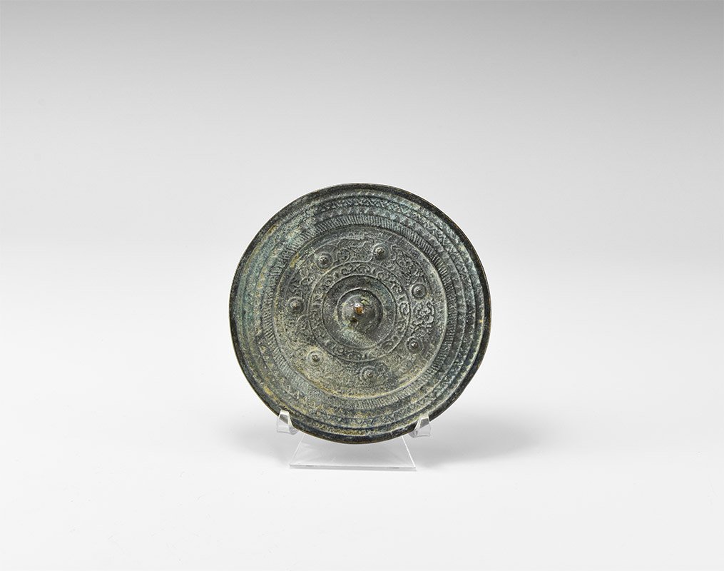 Chinese Style Large Mirror with Bosses (1 of 1)