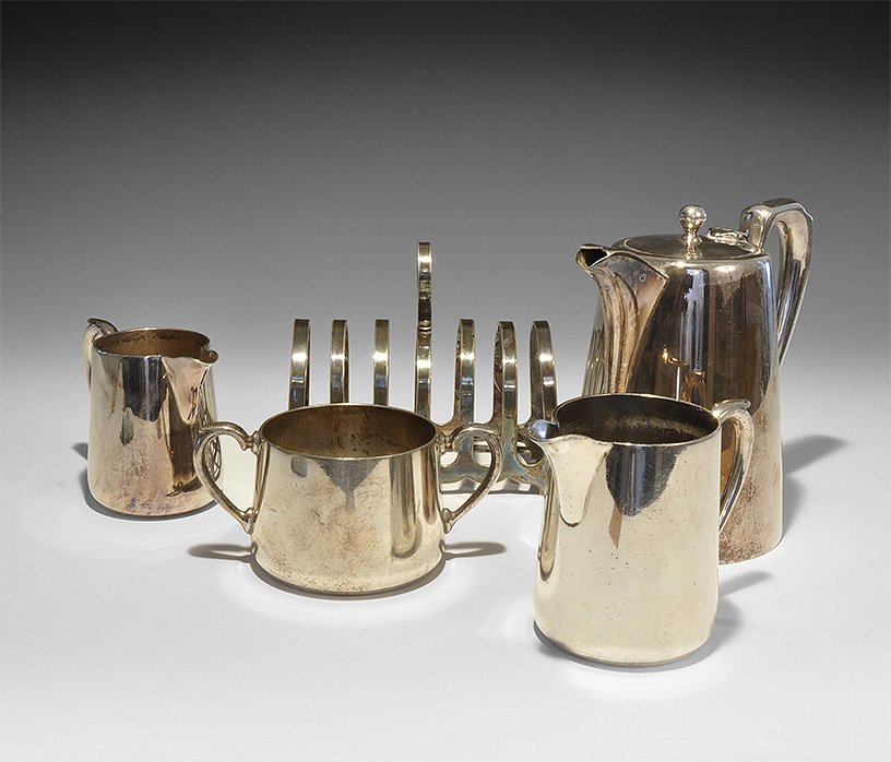 Vintage Tea Set and Toast Rack (1 of 1)